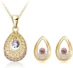 Lydia Earrings and Necklace Cubic Zirconia Jewelry Set
