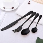 Miami Black Stainless Steel Cutlery Sets
