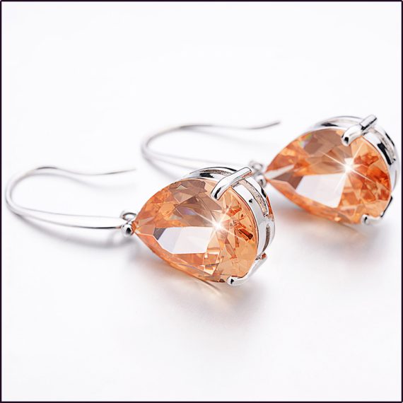 Alexandra Women's Cubic Zirconia Drop Dangle Earrings