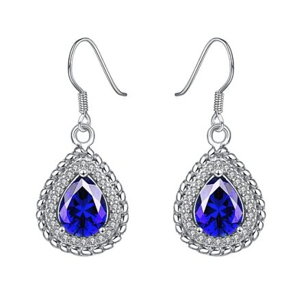 Malaika Women's Cubic Zirconia Drop Earrings