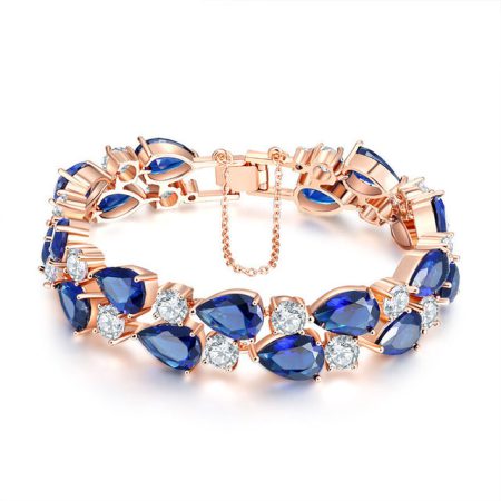 Marissa Women's Blue Cubic Zirconia Bracelets