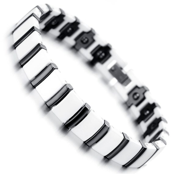 Boston Men's High Quality Stainless Steel Ceramic Bracelets