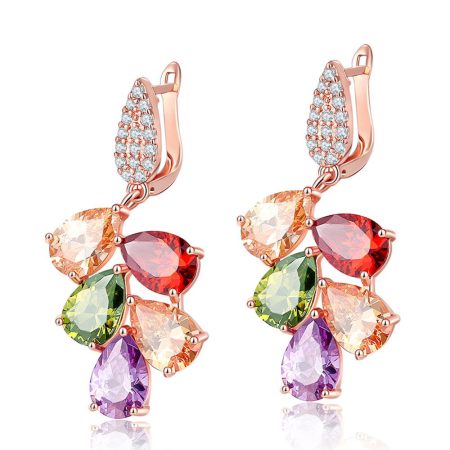 Reese Beautiful Cubic Zirconia Drop Dangle Earrings